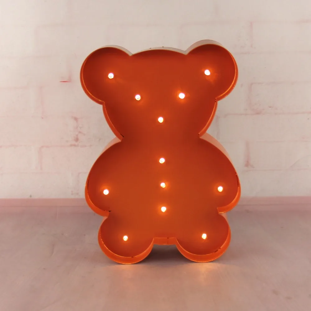 12inch metal little bear light LED Marquee Sign LIGHT UP night light