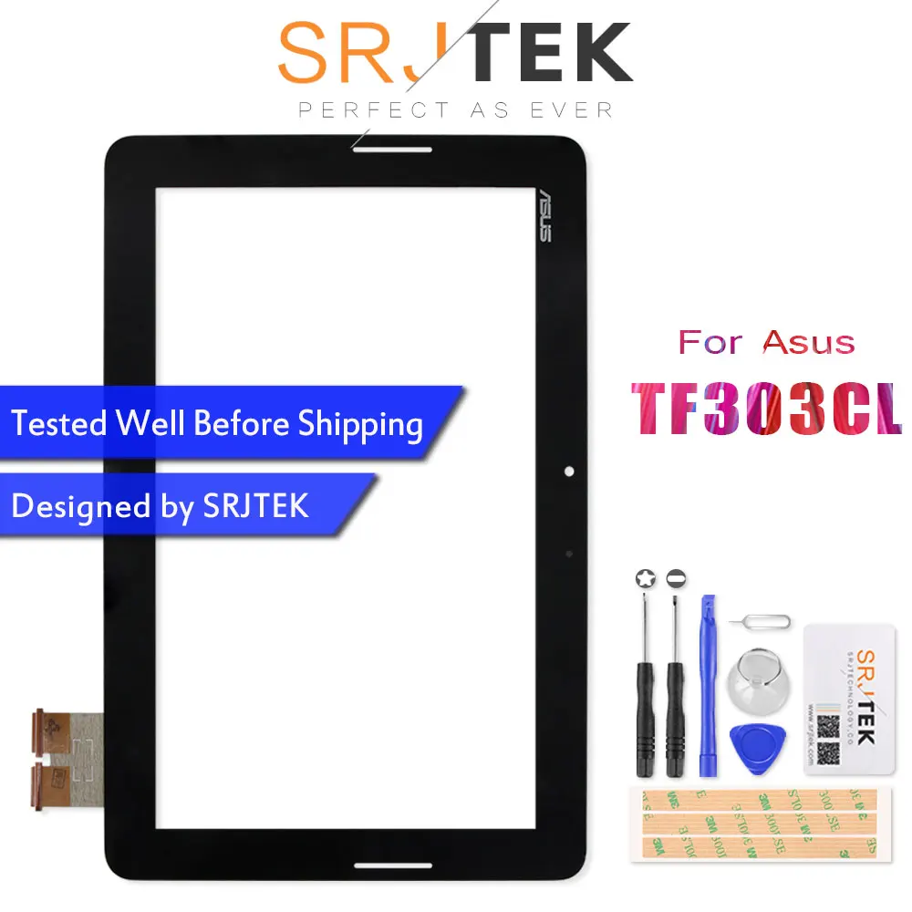 Comprare Nuovo Per Asus Transformer Pad TF303 TF303K TF303CL Touch Screen Digitizer Vetro del Sensore Parti del Pannello di Tablet PC di Ricambio