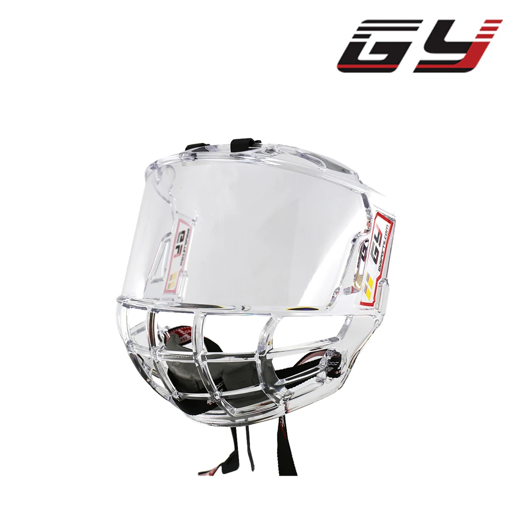 Skup GY sportowe bezpośrednio sprzedaż sklep dwustronne Anti Fog hokej na lodzie Visor klatka przezroczyste wspaniały widok darmowa wysyłka