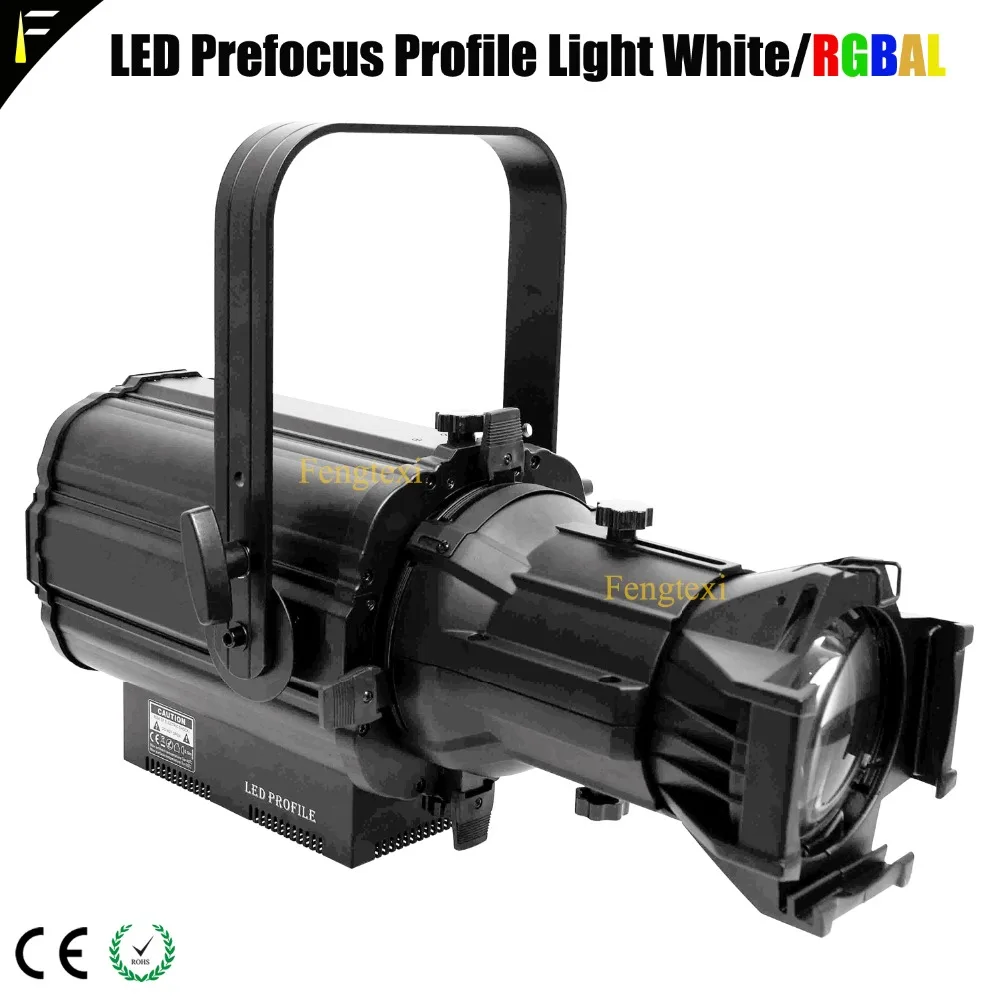 

16 Bit Dimming LED Prefocus Profile Light RGBW 4in1 Fixed Zoom Focus 14 Degree Theater Stage Profile Perform Spot Light