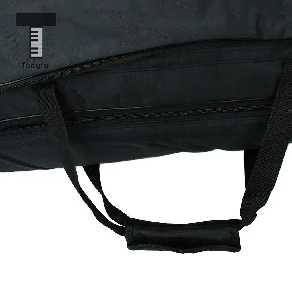 Tooyful 88 Key Keyboard Carry Bag Big Storage Case for Digital Electric Piano Black