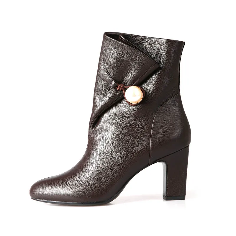 

2019 spring and autumn Martin boots high top waterproof platform women's shoes comfortable leather military boots shoes