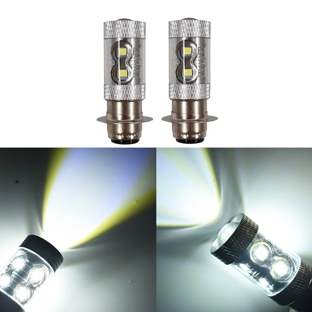 

2x 100W 6000K LED HeadLight For YFZ450 Banshee 350 YFZ350 Kawasaki KLX250