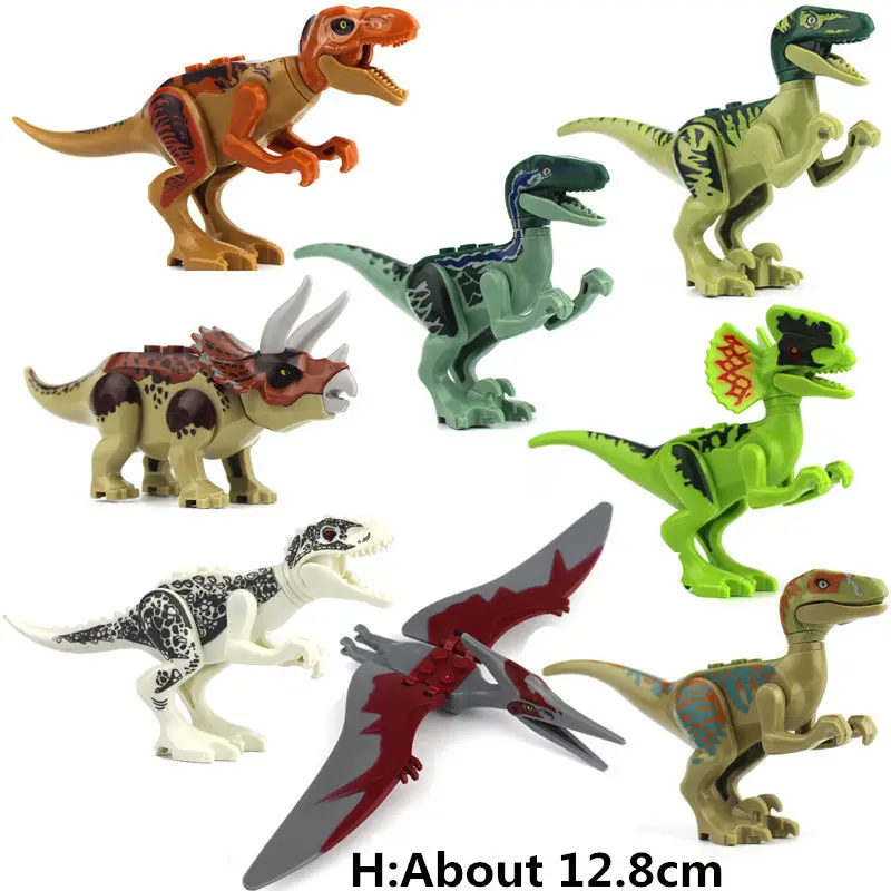 Blocs de construction de vente unique dinosaures chiffres Anime éducatif Compatible avec la plaque de base de marque connue pour cadeau