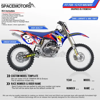 MotoSpace Customized Team Graphics Backgrounds Decals 3M Stickers For YAMAHA YZF250 YZF450 06-09 WR250F 07-13 WR450F 07-11 147
MotoSpace Customized Team Graphics Backgrounds Decals 3M Stickers For YAMAHA YZF250 YZF450 06-09 WR250F 07-13 WR450F 07-11 147