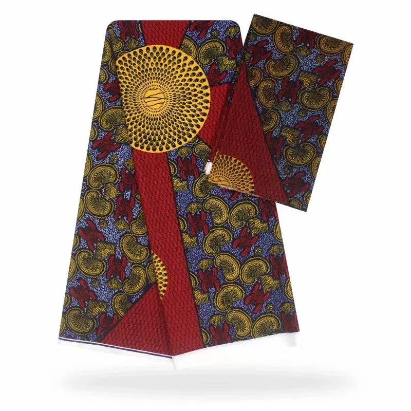 

soft Silk Satin Fabric 4.5*1.48m Ankara Wax Print Style Fashion New African Lace Material textile for Sewing YBG05601