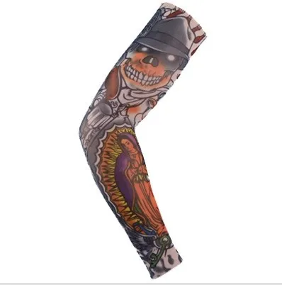 2 шт рукава татуировки Хэллоуин длинные термозащитные нарукавники боди арт harajuku рукава руки летние манжеты рукава крышка УФ солнцезащитный крем