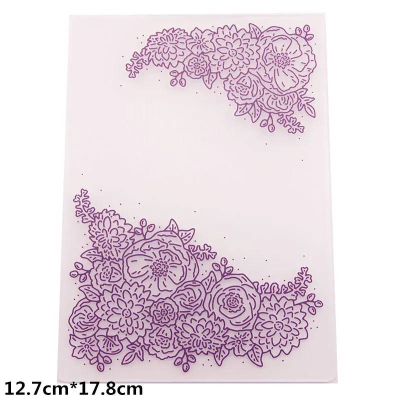  Branches Flower Embossing Folder For Scrapbooking Paper Card Photo Album DIY Festival Greeting Card - 32951679647
