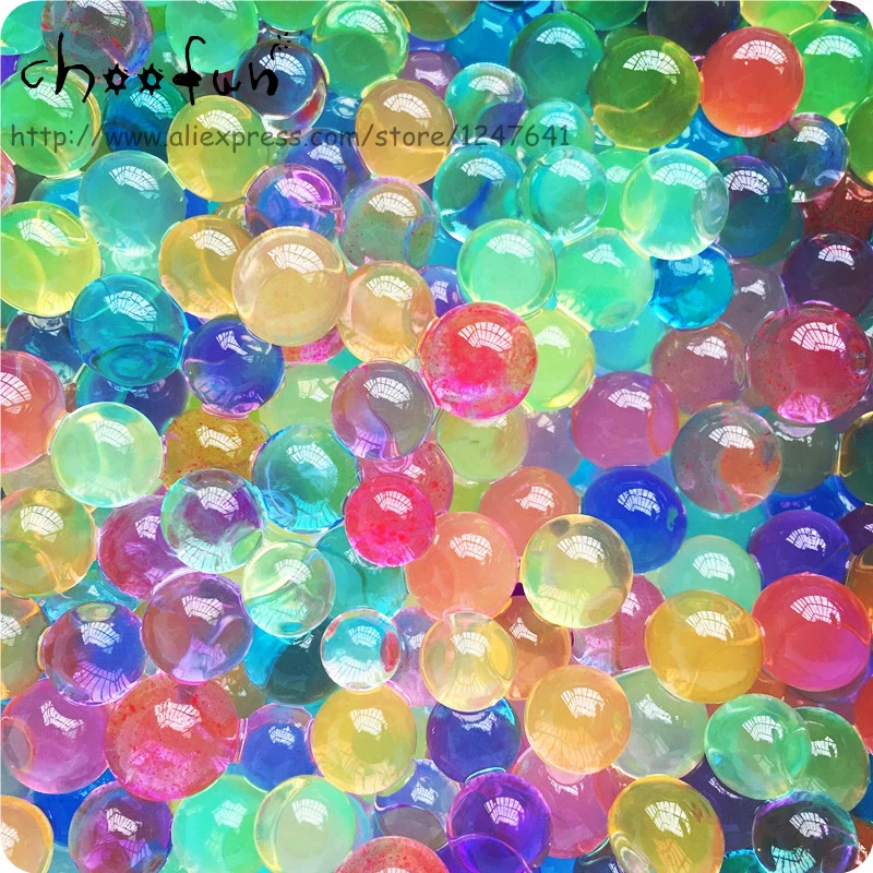 

10bags/lot 1.5-2mm Home Decor Pearl Shaped Crystal Soil Water Beads Bio Gel Ball For Flower/Weeding Mud Grow Magic Jelly Balls