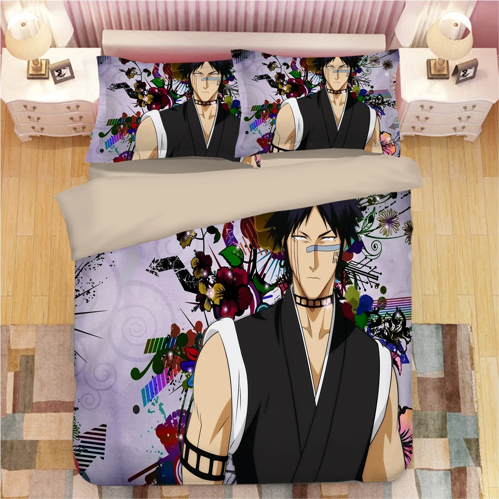 

Anime Bleach Duvet Cover Set Comforter Bedding Sets Luxury Manga Bed Sed 3pc Set with 1 Duvet Cover and 2 Pillowcases Gift