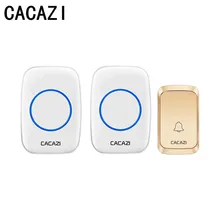 Водонепроницаемый Домашний Беспроводной дверной звонок светодиодный светильник Батарейная Кнопка 300 м дистанционный беспроводной звонок 4 громкости 58 звонок беспроводной звонок