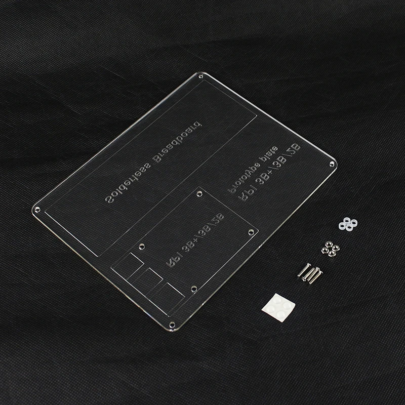 Raspberry Pi 3 Модель B + акрил Монтажная пластина прозрачный прототип пластина для Raspberry Pi 3B +/3B/ 2B