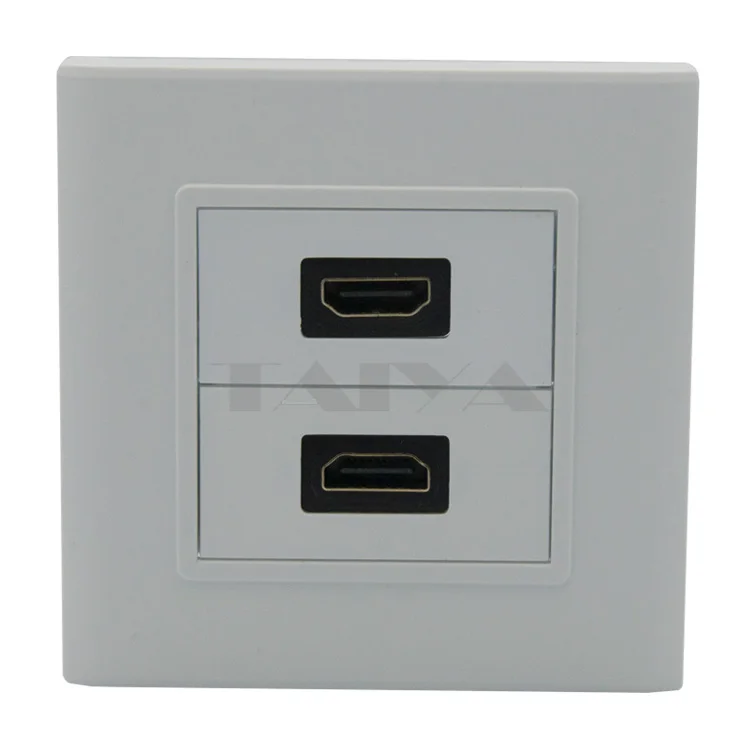 

Dual ports HDMI wall plate with back side female to female connector