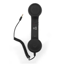 Powstro 3,5 мм радиоустойчивые приемники ретро телефон трубка классические наушники микрофон для Iphone ПК планшет