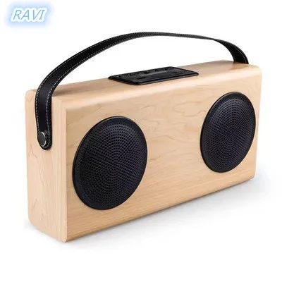 

Outdoor wireless portable wooden Bluetooth speaker with mobile power mobile phone computer subwoofer portable audio