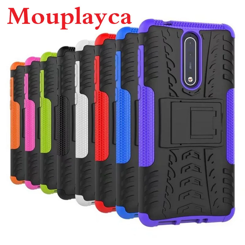 

Hybrid Armor Hard Texture Design Protective Case for Nokia 1 2 3 5 6 Nokia N550 Cover With Shockproof Function for NOKIA 8 Case