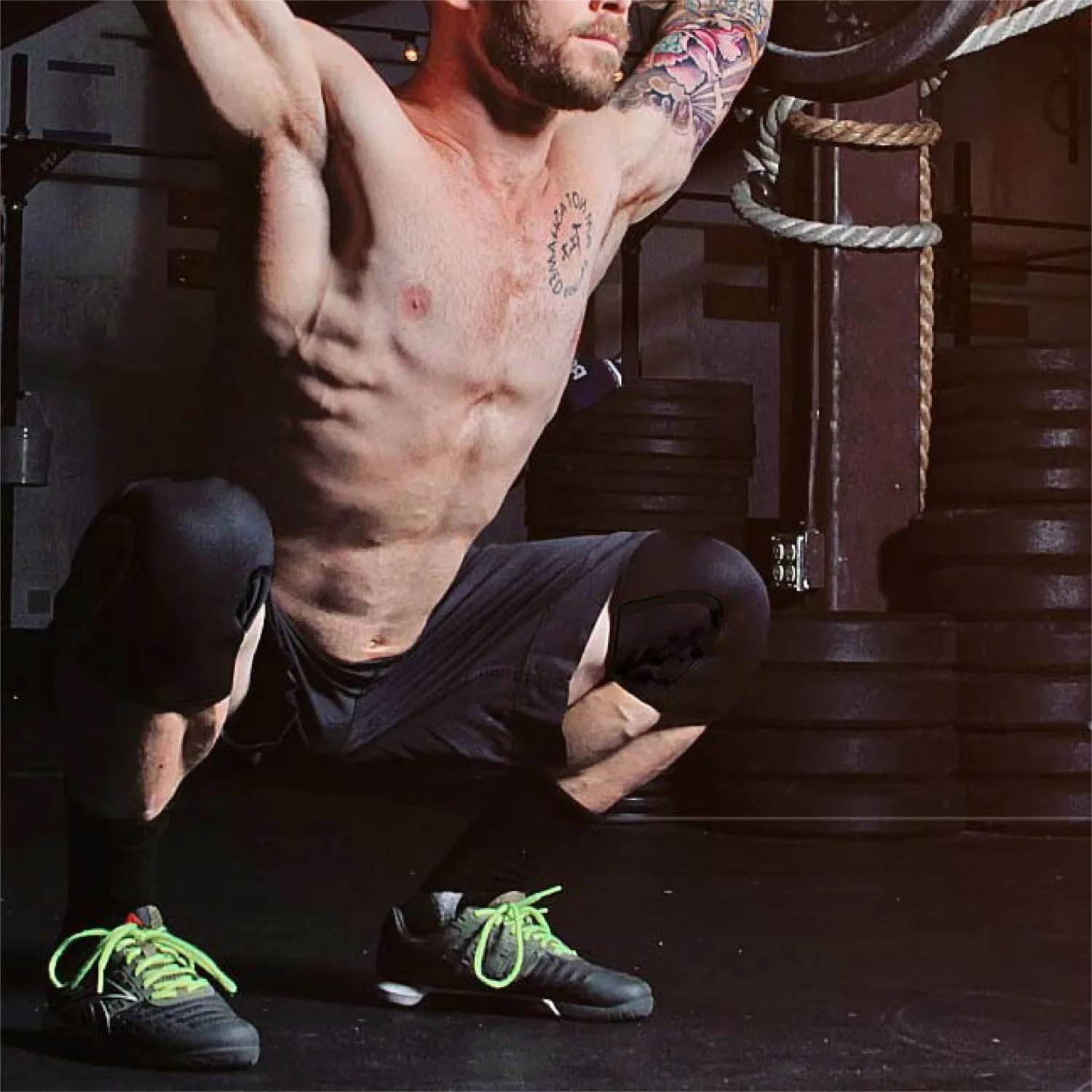 Crossfit Games Knee Support 7mm - X-Small - Black - Expand Your Movement + Cross Training Potential - Knee Sleeve