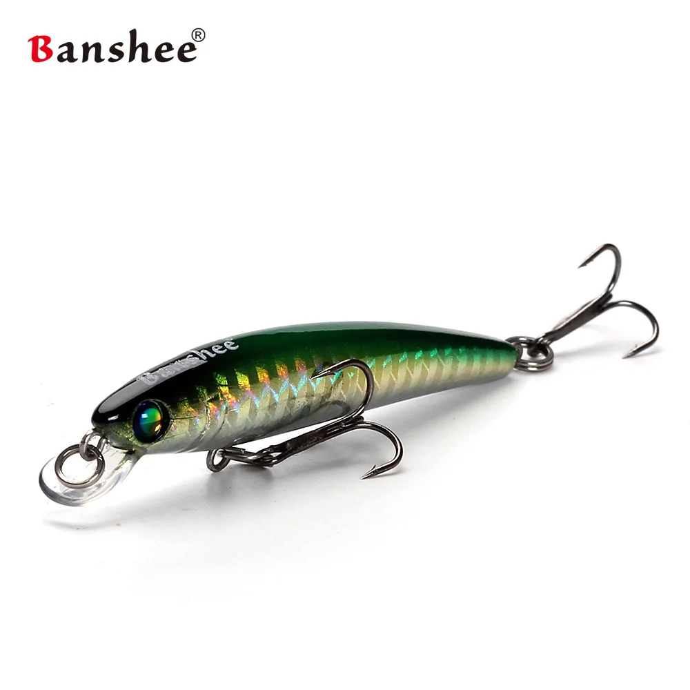 Banshee 70 мм 4,5 г GO-011 воблер, твердая искусственная приманка, форель, Bluegill, рыболовная приманка, медленное погружение, Джеркбейт, гольян