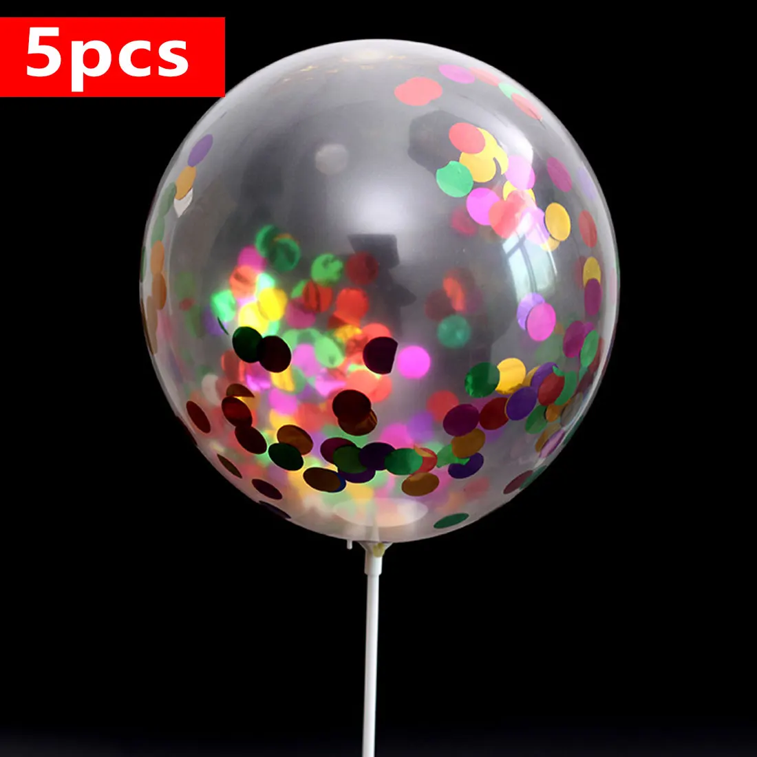 

5pcs Clear Balloons Gold Star Foil Confetti Transparent Balloons Happy Birthday Baby Shower Wedding Party Decorations