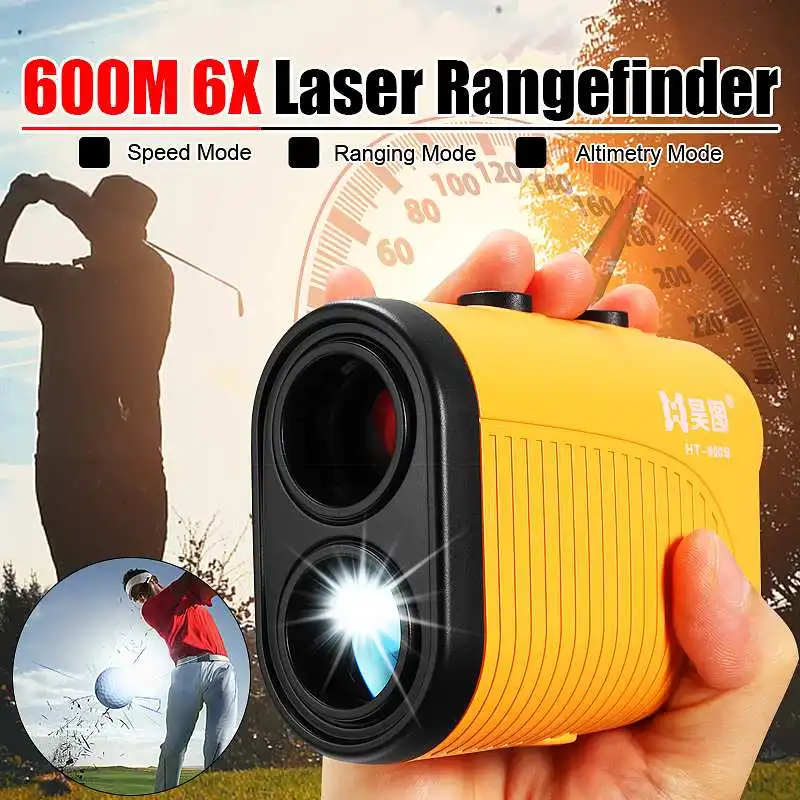 

Golf Rangefinder Rechargeable 600M Waterproof Dustproof Digital Laser Range Finder 6X Magnification 3 Modes Eyepiece Focu Angle