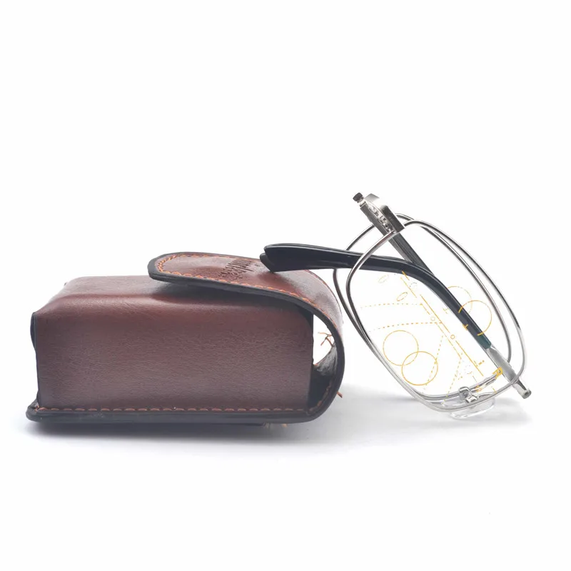 

MINCL/High Quality Half Rim Progressive Multifocal Lens Reading Glasses Presbyopia Lens Folding See Near Far Reading glasses FML