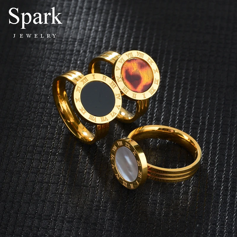 SPARK популярное кольцо для девочек 316L из нержавеющей стали смолы женщин подарок на
