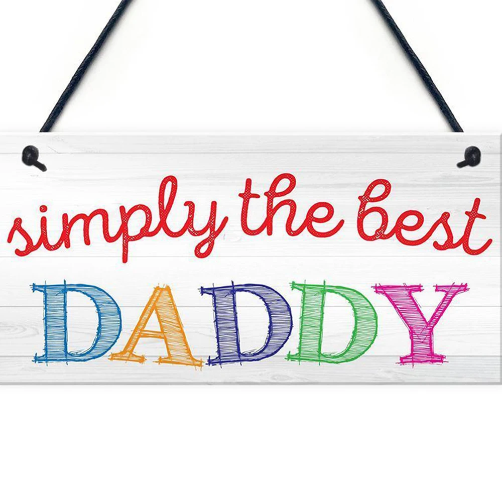 Simply The Best Daddy Father's Day Hanging Plaque Dad Grandad Sign Gift