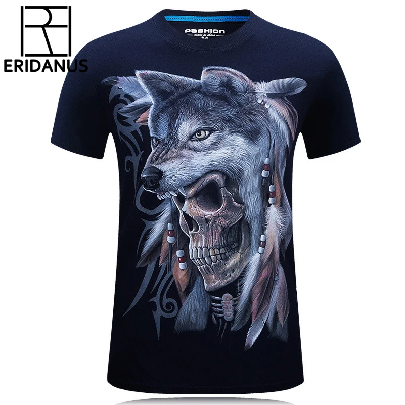 Мужская свободная футболка с 3D принтом круглым вырезом|cotton t shirt|t shirt3d printed t-shirts |