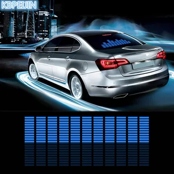 

Music Car Sticker Sound Activated Equalizer Neon Light Car Styling for Dodge charger journey challenger caliber caravan 90x25cm