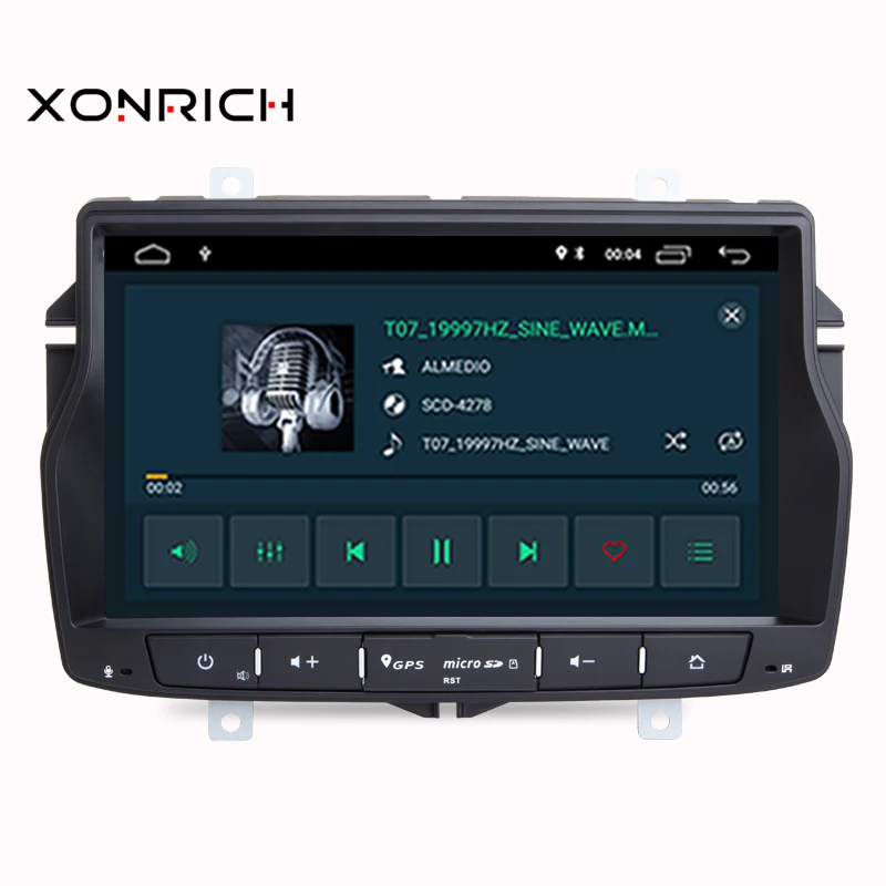 Cheap Autoradio 1 din Android 9.0  Car DVD GPS For Lada Vesta 2015-2018 Automotive Multimedia Player DSP WIFI Navi OBD 2