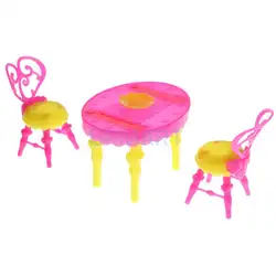 1/6 весы пластик Кукольный Миниатюрный обеденный комплект из стола и стула для столовой кухня мебель декоративные куклы Асса модель