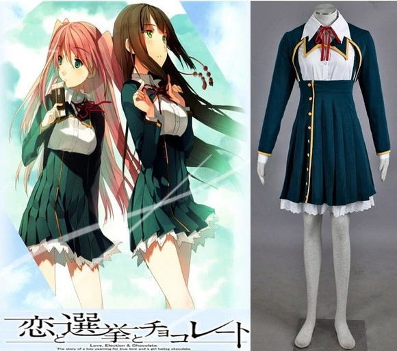Koi to Senkyo to Chocolate Sumiyoshi Chisato School Uniform Made Cosplay  Costume|costumes ss|costumes vintageuniform doll - AliExpress