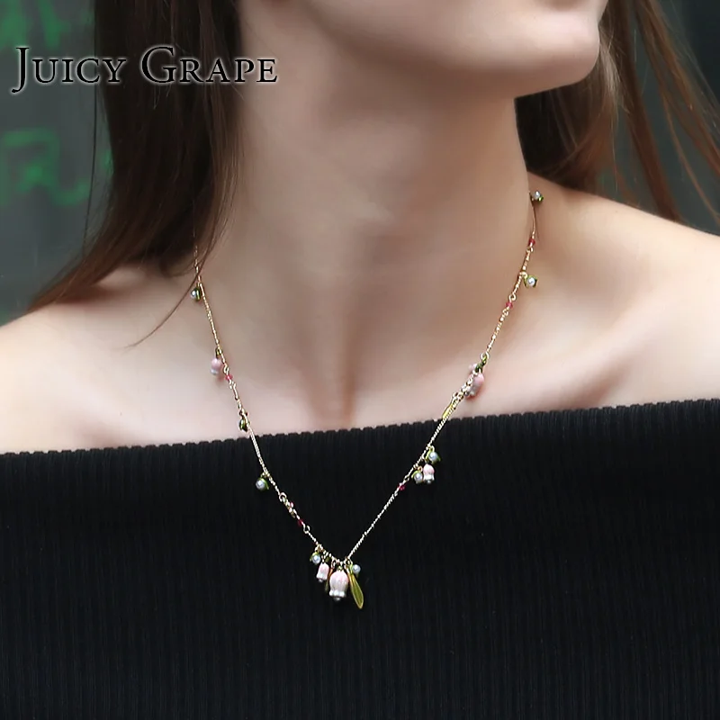 Australian Design Autumn Choker Necklace For Women Enamel Glaze Adjustable Chain Collier Femme Statement Jewellry Luxury Kolye Australian Design Autumn Choker Necklace For Women Enamel Glaze Adjustable Chain Collier Femme Statement Jewellry Luxury Kolye