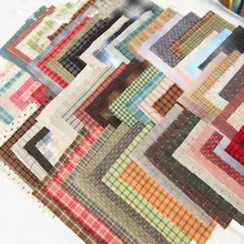 Пряжа окрашенная японская хлопчатобумажная ткань Лоскутная кошелек лоскутное ремесло ткань пряди аппликация швейная ткань 24*34 см выбрать цвет