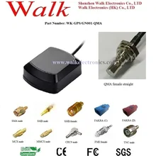 IP67 gps ГЛОНАСС антенна, gps ГЛОНАСС активная антенна, магнитное или клейкое крепление gps автомобильная антенна, QMA гнездовой разъем