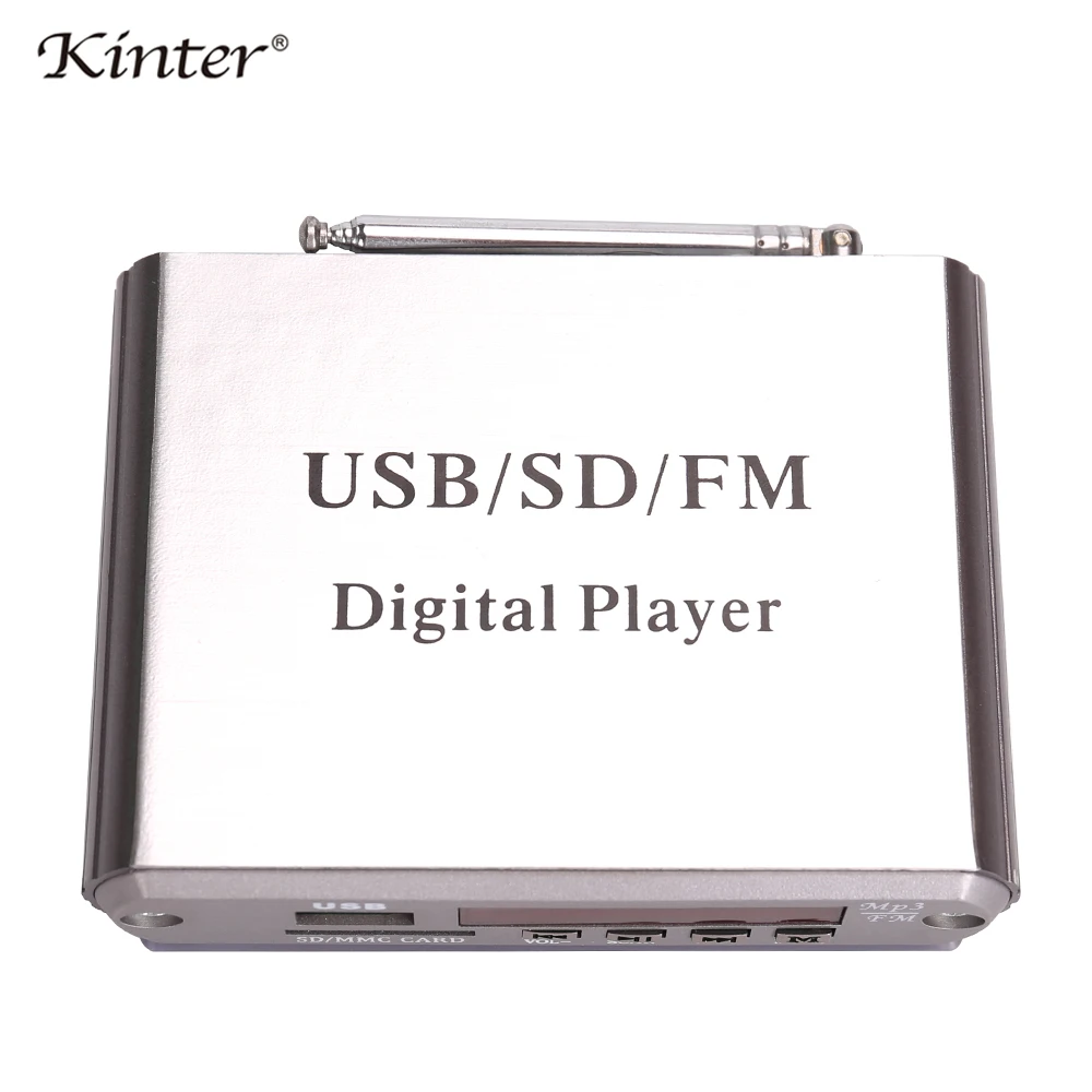 Kinter A5 Hifi мини Предварительный усилитель для наушников или loundspeaker с USB SD FM радио светодиодный цифровой дисплей пульт дистанционного управления DC 12 В