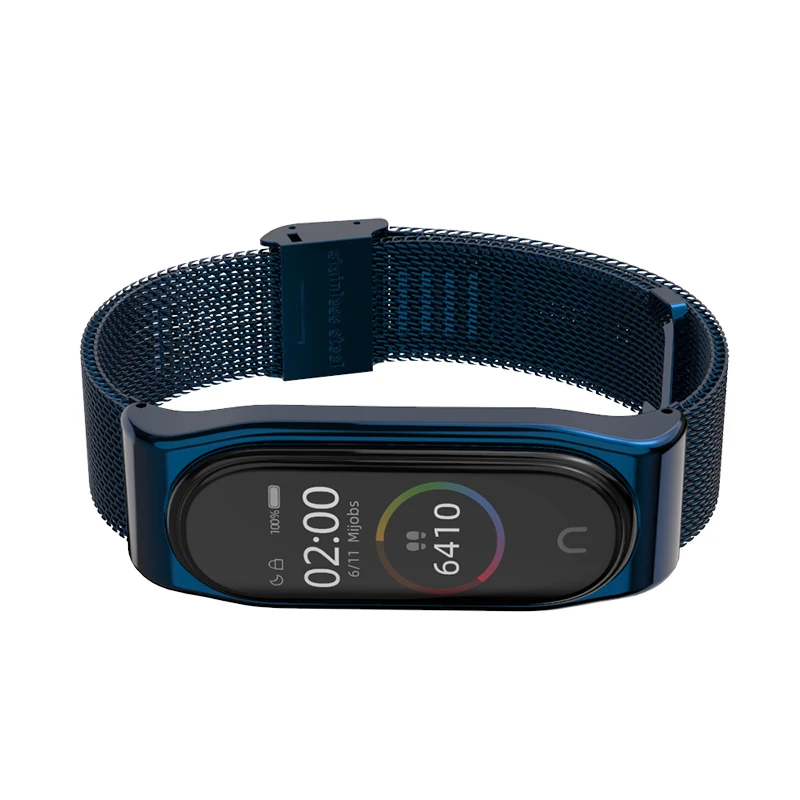 Металлический браслет для Mi Band 5 Miband 4/3 из нержавеющей стали 3|Смарт-аксессуары| |
