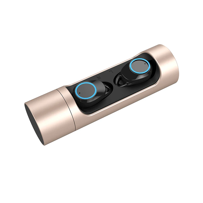 X8 TWS Bluetooth 5,0 наушники беспроводные наушники стерео с микрофоном IPX7 Водонепроницаемая игровая гарнитура для iPhone 6 7 - Цвет: Gold