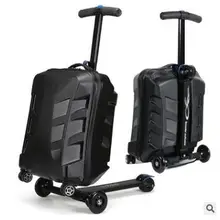 Брендовый 2" Чехол для скутера на колесах, чехол для багажа для путешествий, чехол для микроскутера, качественный скейтборд, багаж на колесиках, чемодан для багажа