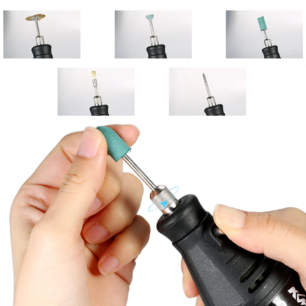 Electric Grinder Set Dremel Electric Drill Grinding Rotary Tool with Accessories for Milling Polishing Drilling Engraving