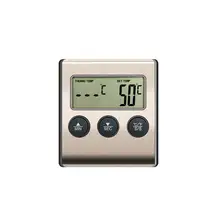 Цифровой ЖК-дисплей зондовый пищевой термометр Таймер посуда для выпечки Кухня барбекю Мясо измеритель температуры приготовления пищи