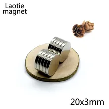 

20Pcs 20 x 3mm N35 Neodymium magnet Rare Earth small Strong Round permanent 20*3 mm fridge Electromagnet NdFeB nickle magnetic