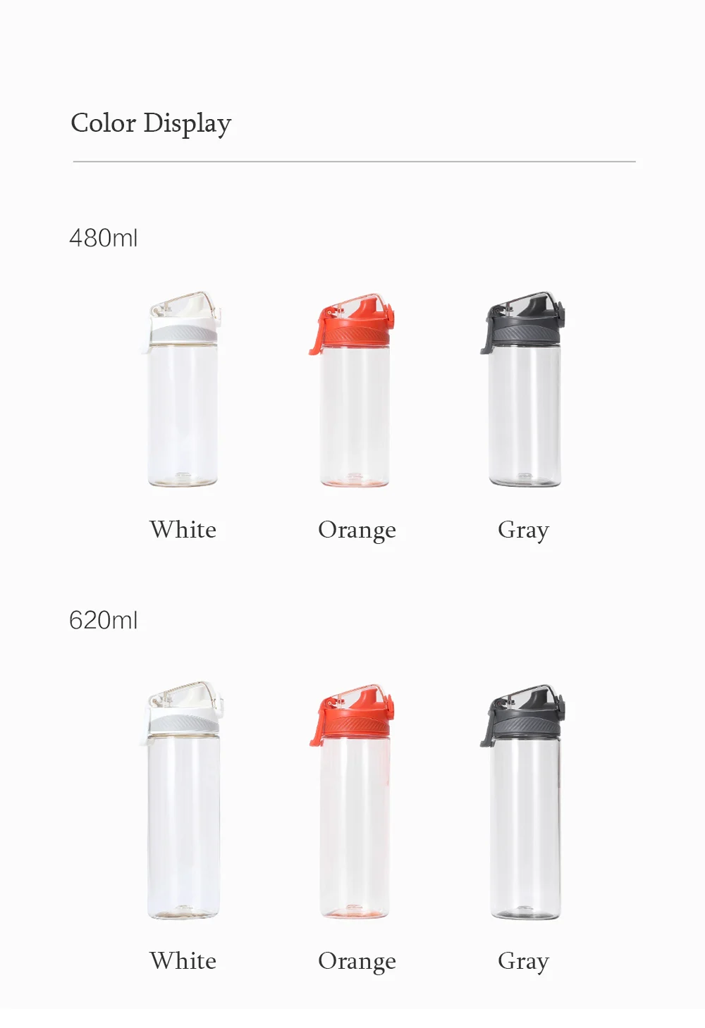 2019 Xiaomi Protein Shaker Tritan Crystal Water Bottle Bpa Free My Plastic Bottle . Bidon Sports Drink Bottles For Bike480620ML (8)