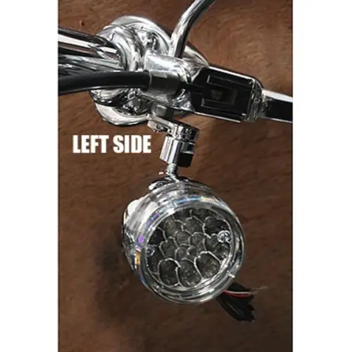 Motorcycle Front Turn Signal Relocation Swivel Mount Kit For Harley FLSTFB FLSTFBS FXST FXSTB FXS FLSS Softail Fatbob 88-10 6