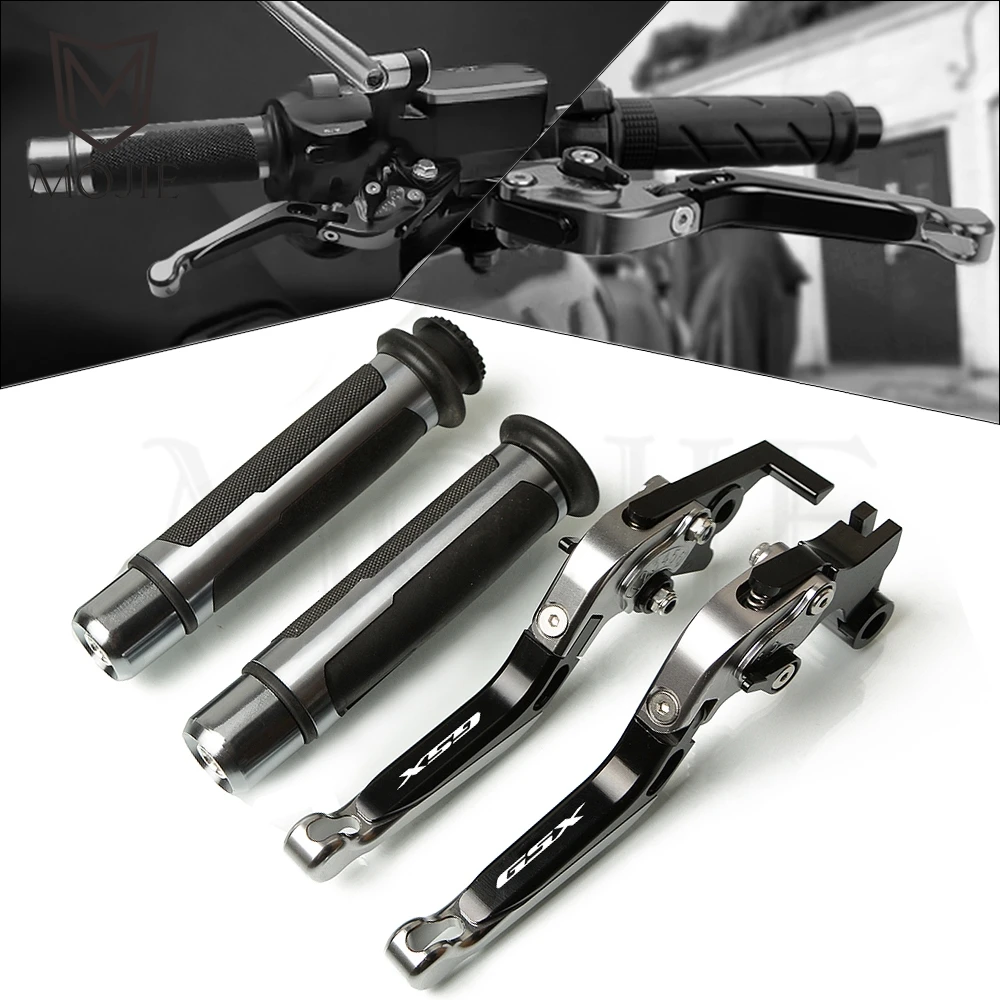 

Motorcycle CNC Adjustable Brake Clutch Levers Handlebar Hand Grips Set For Suzuki GSX 250R GSX250R GSX 250 R 2017-2019 2018
