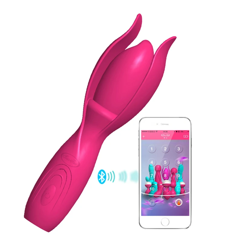  App Wifi Bluetooth Remote Control Vibrator Silicone Clit and G spot Orgasm Massager AV Vibrating Stick Sex Toys for women 
