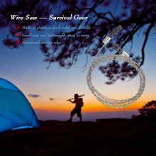 Открытый аварийный механизм выживания из нержавеющей стали проволочная пила инструменты для выживания в походах ручная карманная проволочная пила для кемпинга Туризм Охота