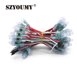 SZYOUMY 1000 шт 12 мм WS2811 2811 IC полный Цвет сменный ЖК-экран света DC 12 V вход Водонепроницаемая светодиодная лента RGB Цвет цифровая светодиодная