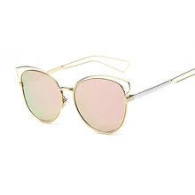 Polarized Mirror female Women Cat Eye Sunglasses polarized Brand Designer ladies Sun glasses for women vintage retro Feminino