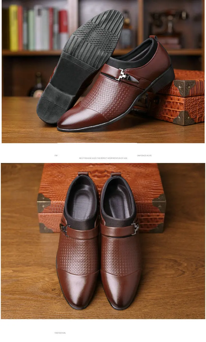 Новинка года; модные мужские деловые модельные лоферы из искусственной кожи; черные туфли-оксфорды; дышащая официальная Свадебная обувь; большие размеры 48 VV-52Z